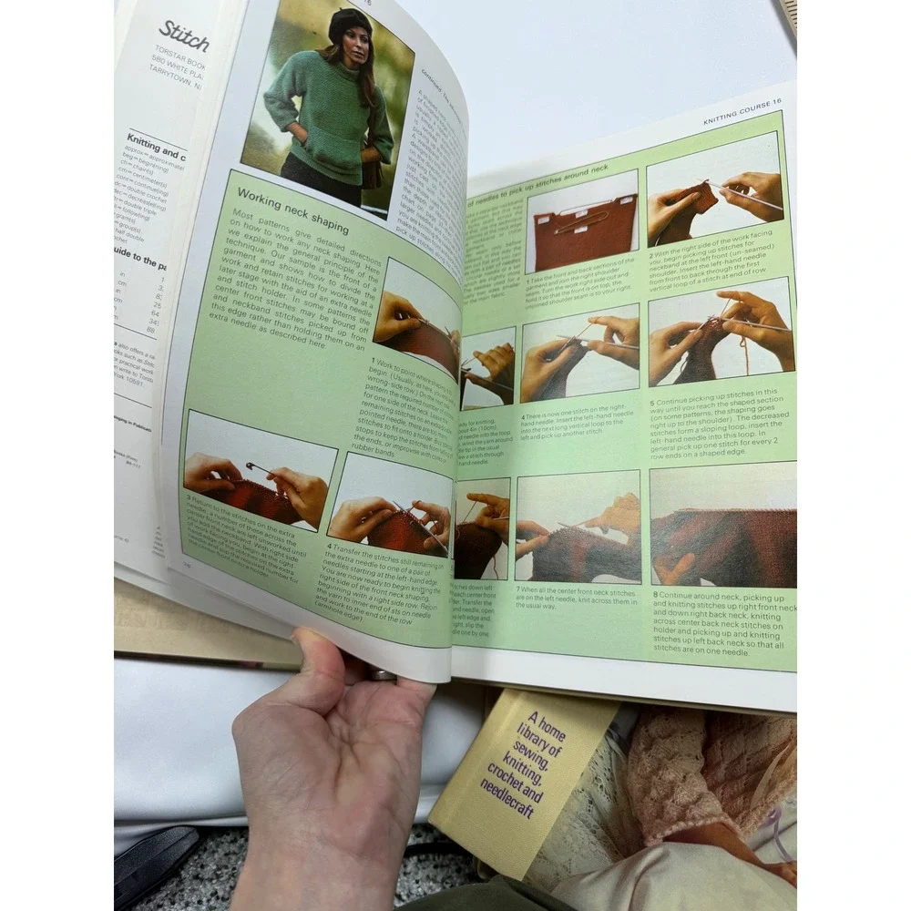 Stitch by Stitch Torstar Books Library Sewing Knitting Crochet Vol 1 3 4 5 1980s